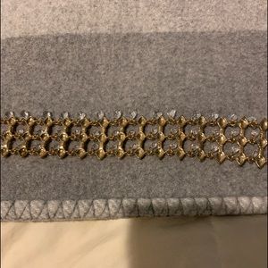 Cara NY Gold Cain Belt with Crystals